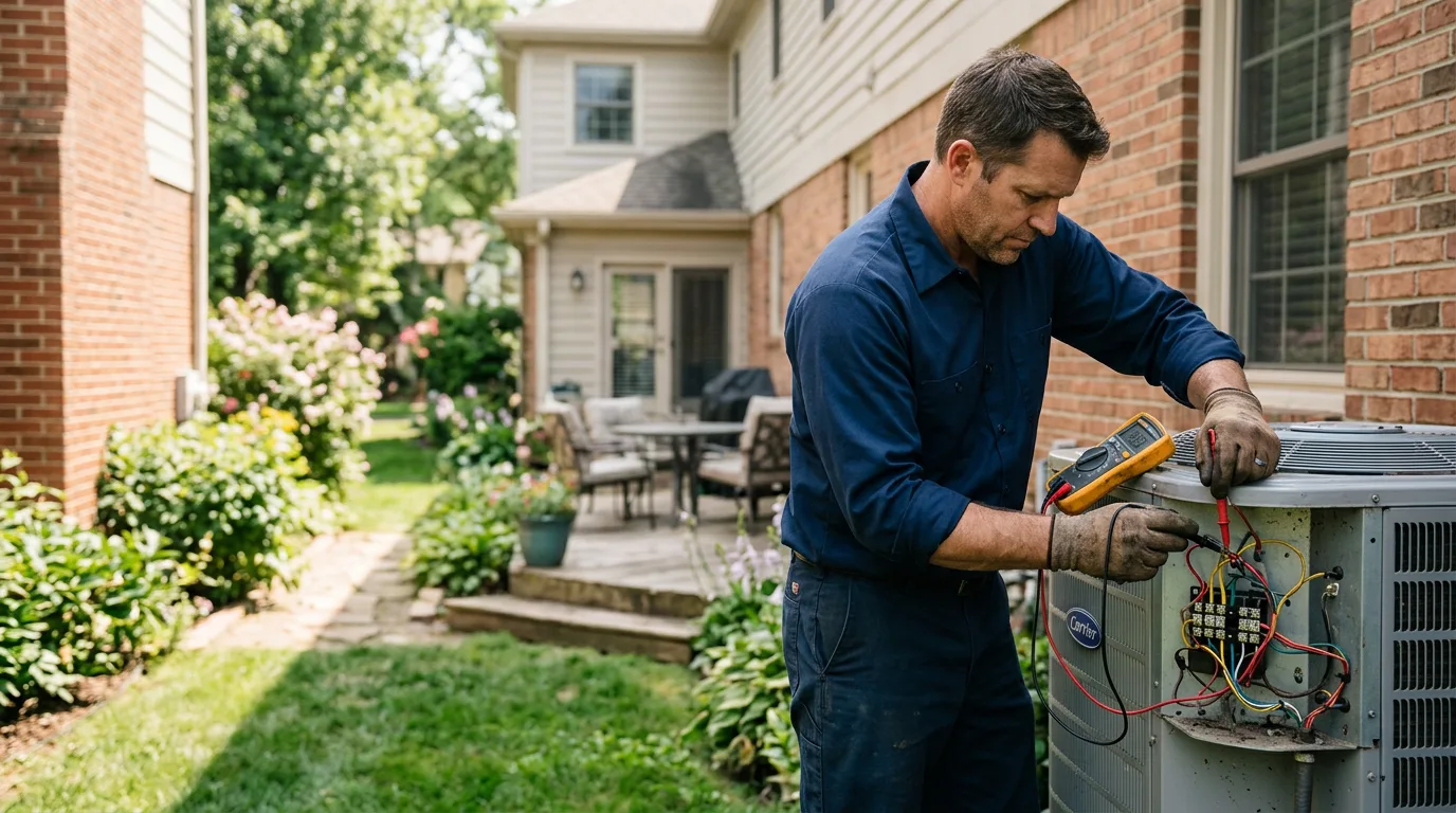 HVAC technician working near Ypsilanti, MI